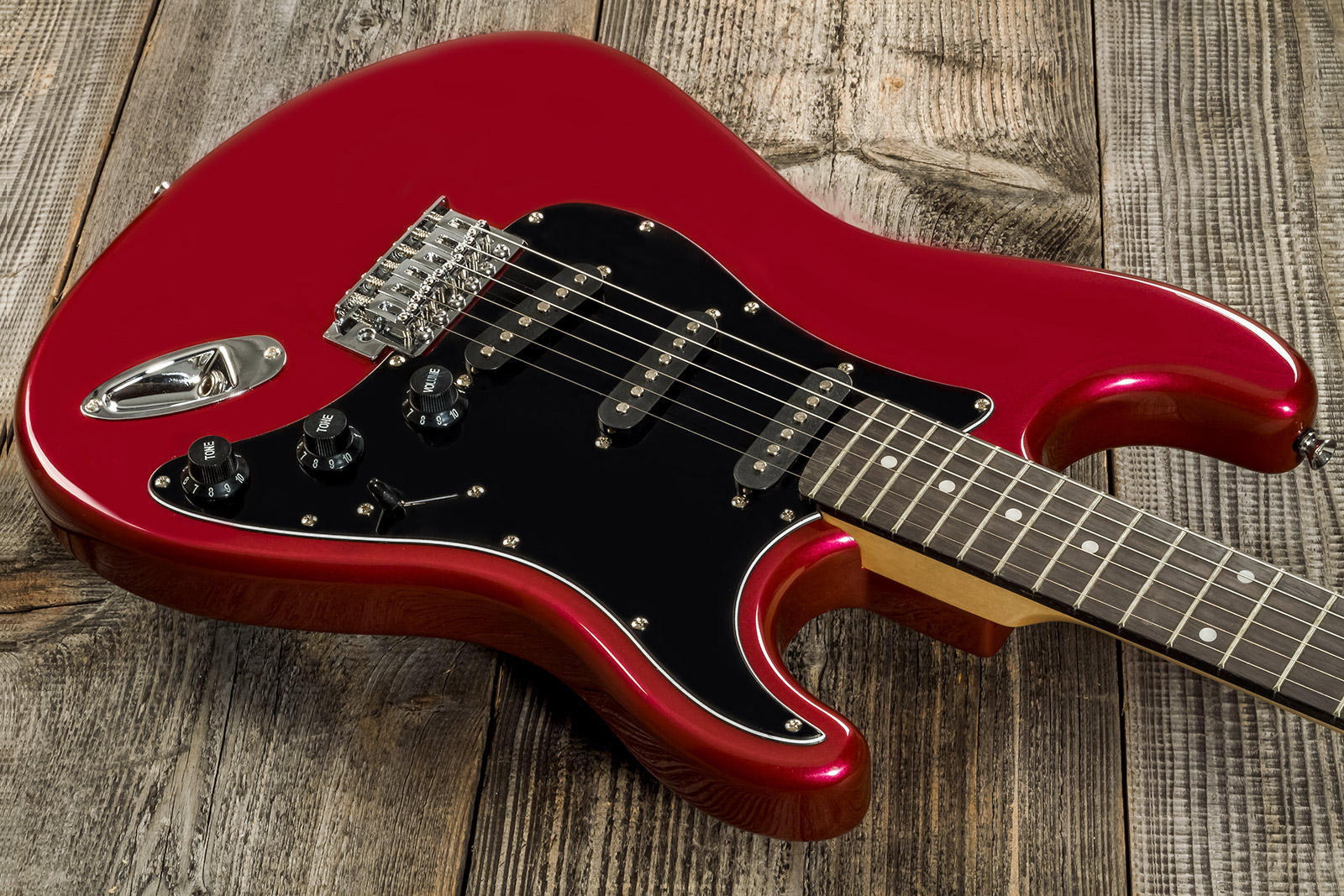 Eastone Str70t 3s Trem Pur - Dark Red - Guitare Électrique Forme Str - Variation 7