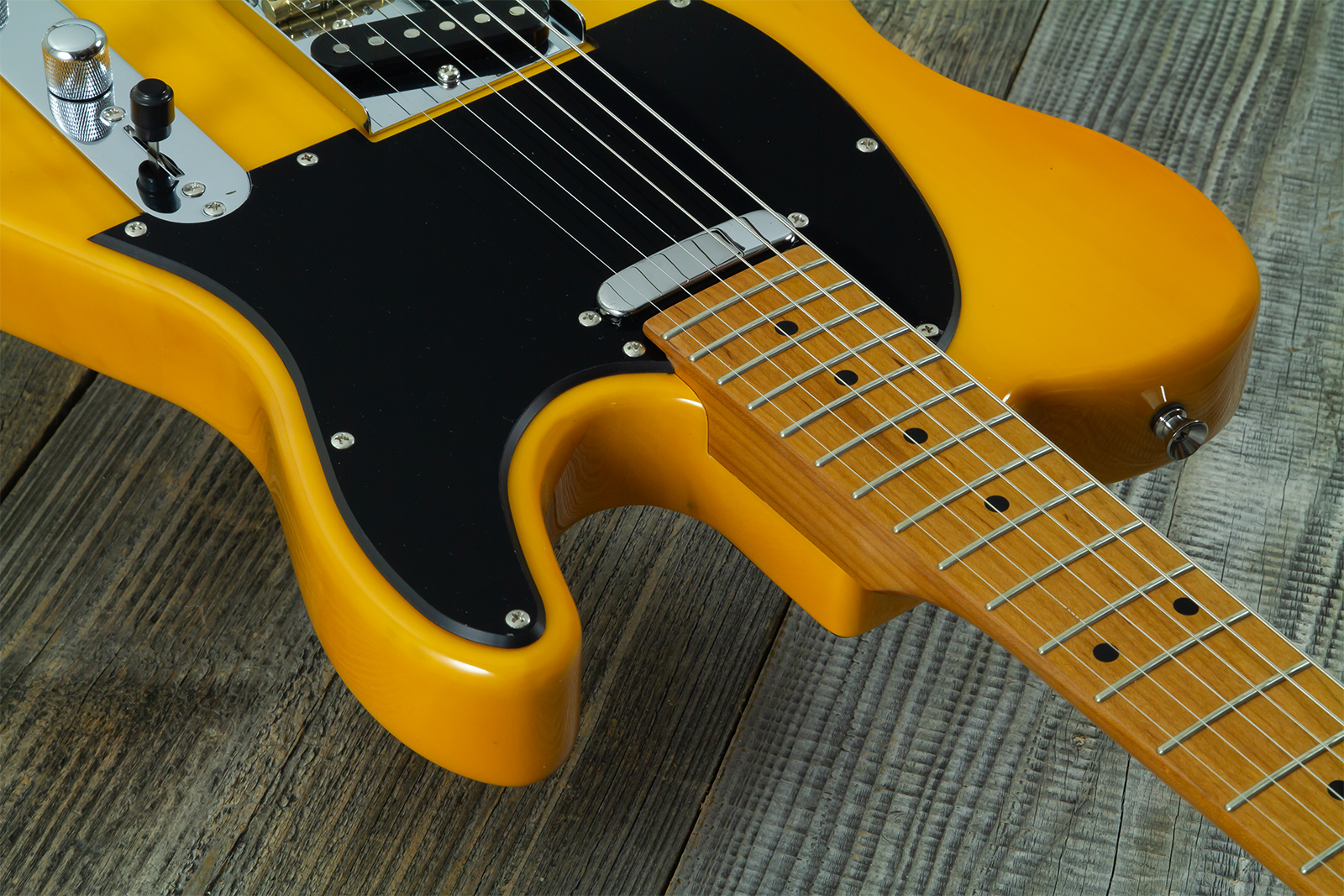 Eastone Tl100r-bts-mn 2s Ht Mn - Butterscotch - Guitare Électrique Forme Tel - Variation 4