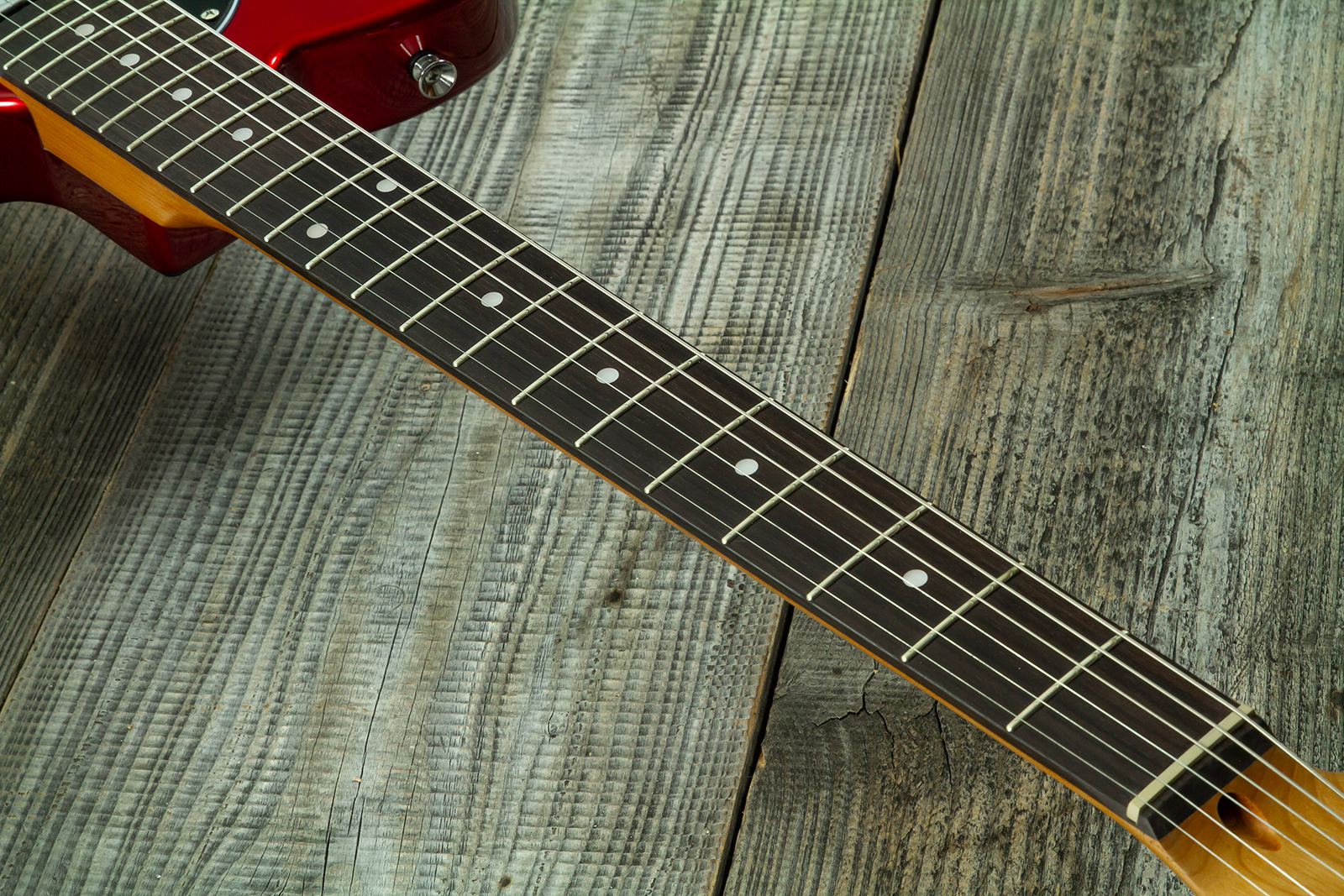 Eastone Tl100r-mr-rw 2s Ht Mn - Metal Red - Guitare Électrique Forme Tel - Variation 5