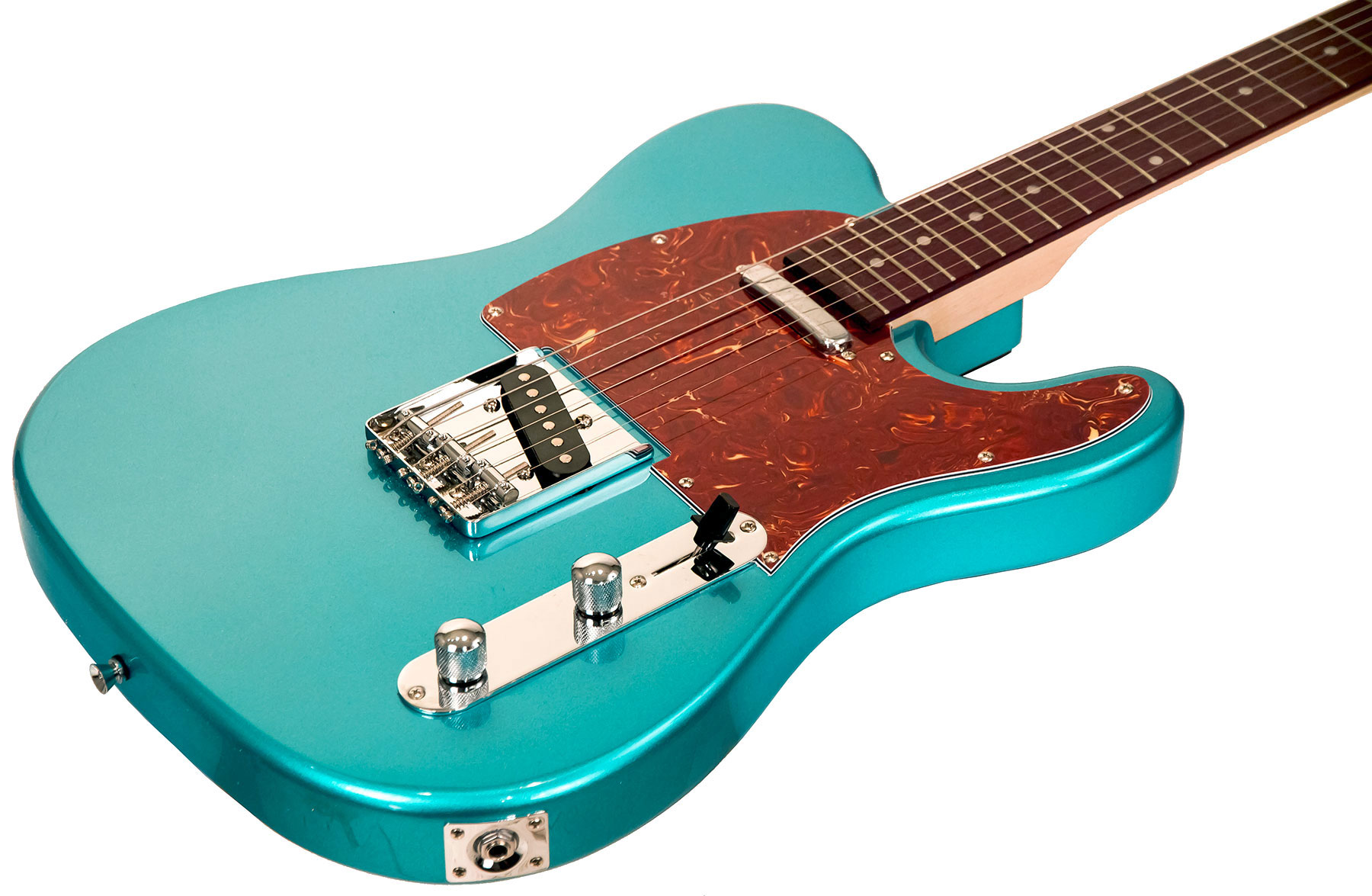 Eastone Tl70 +marshall Mg10 +housse +courroie +cable +mediators - Metallic Light Blue - Pack Guitare Électrique - Variation 1
