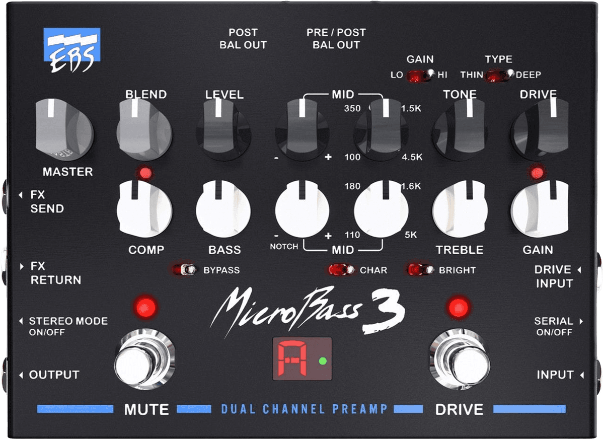 Ebs Microbass 3 Preamp/di Box - Preampli Basse - Main picture