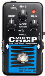 Pédale compression / sustain / noise gate basse Ebs MultiComp Blue Label