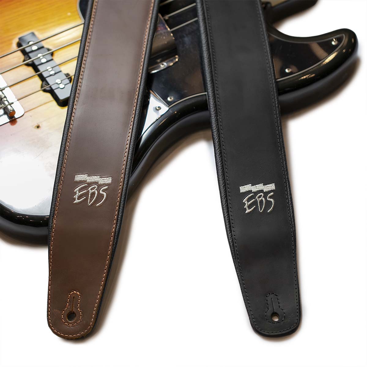 Ebs Sangle Cuir Smooth Mat Black - Sangle Courroie - Variation 1
