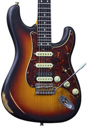 Guitare électrique forme str Eko Original Aire Relic - Sunburst