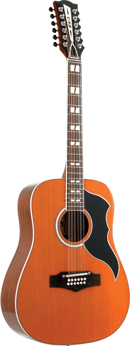 Eko Ranger Vr Xii 12-cordes Epicea Sapelli - Vintage Natural - Guitare Acoustique - Variation 3