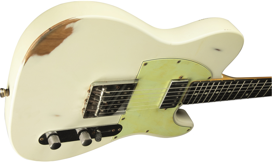 Eko Tero Relic Original Sh Ht Wpc - Olympic White - Guitare Électrique Forme Tel - Variation 2