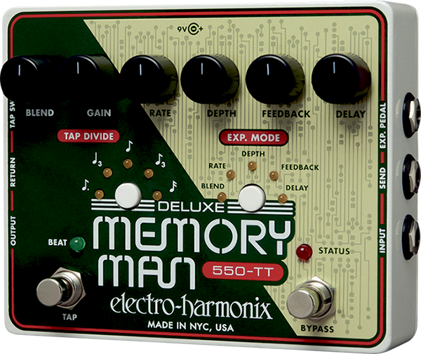 Electro Harmonix Deluxe Memory Man Wtt With Tap Tempo Delay - PÉdale Reverb / Delay / Echo - Main picture