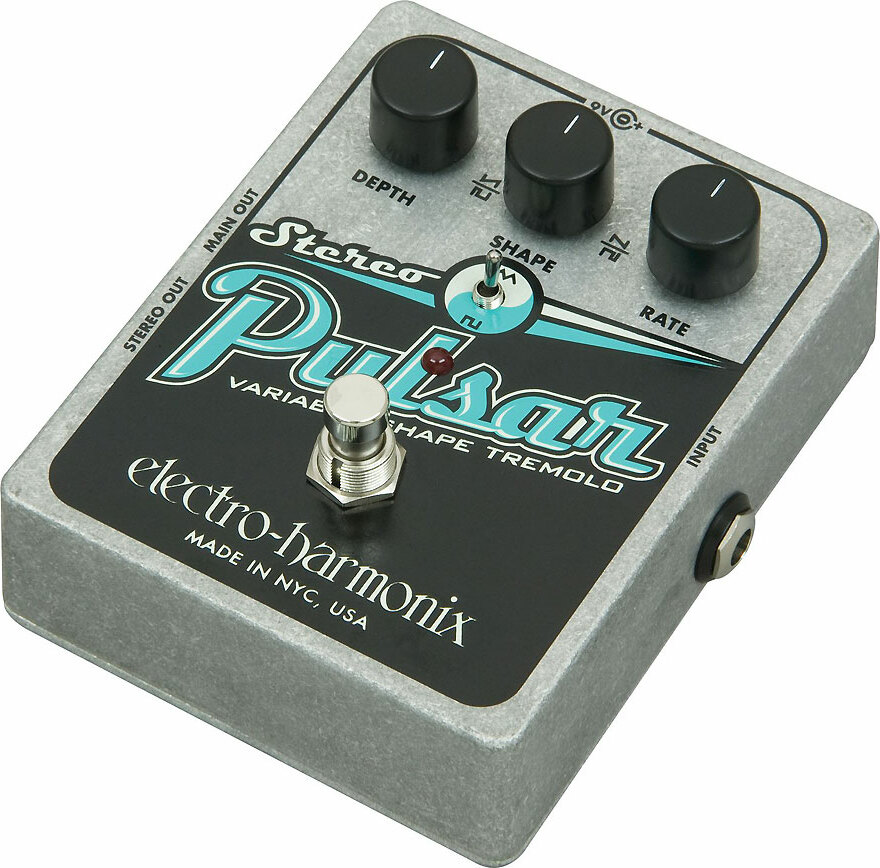 Electro Harmonix Stereo Pulsar Variable Shape Analog Tremolo - PÉdale Chorus / Flanger / Phaser / Tremolo - Main picture