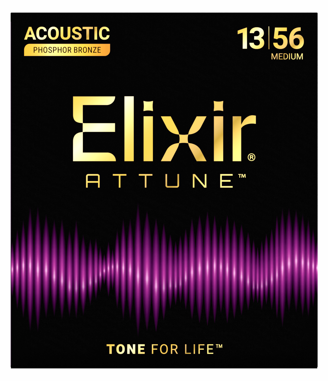 Elixir Jeu De 6 Cordes 21102 Attune Phos.bronze. M 13-56 - Cordes Guitare Acoustique - Variation 1