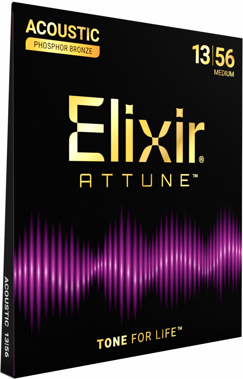 Elixir Jeu De 6 Cordes 21102 Attune Phos.bronze. M 13-56 - Cordes Guitare Acoustique - Main picture