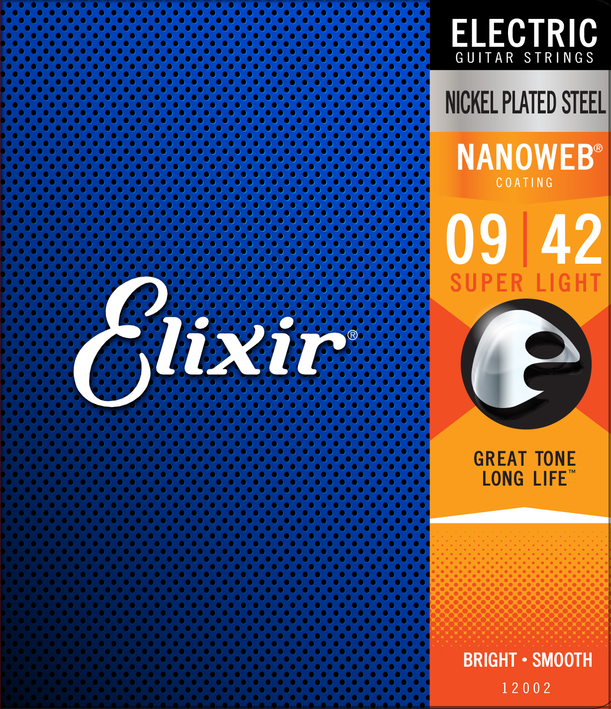 Elixir Jeu De 6 Cordes Electric (6) 12002 Nanoweb Nickel Plated Steel 09-42 - Cordes Guitare Électrique - Main picture