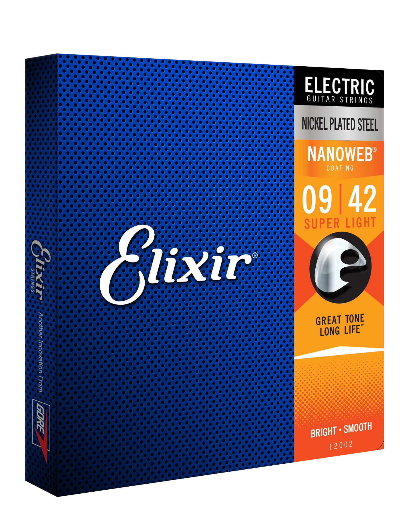 Elixir Jeu De 6 Cordes Electric (6) 12002 Nanoweb Nickel Plated Steel 09-42 - Cordes Guitare Électrique - Variation 1