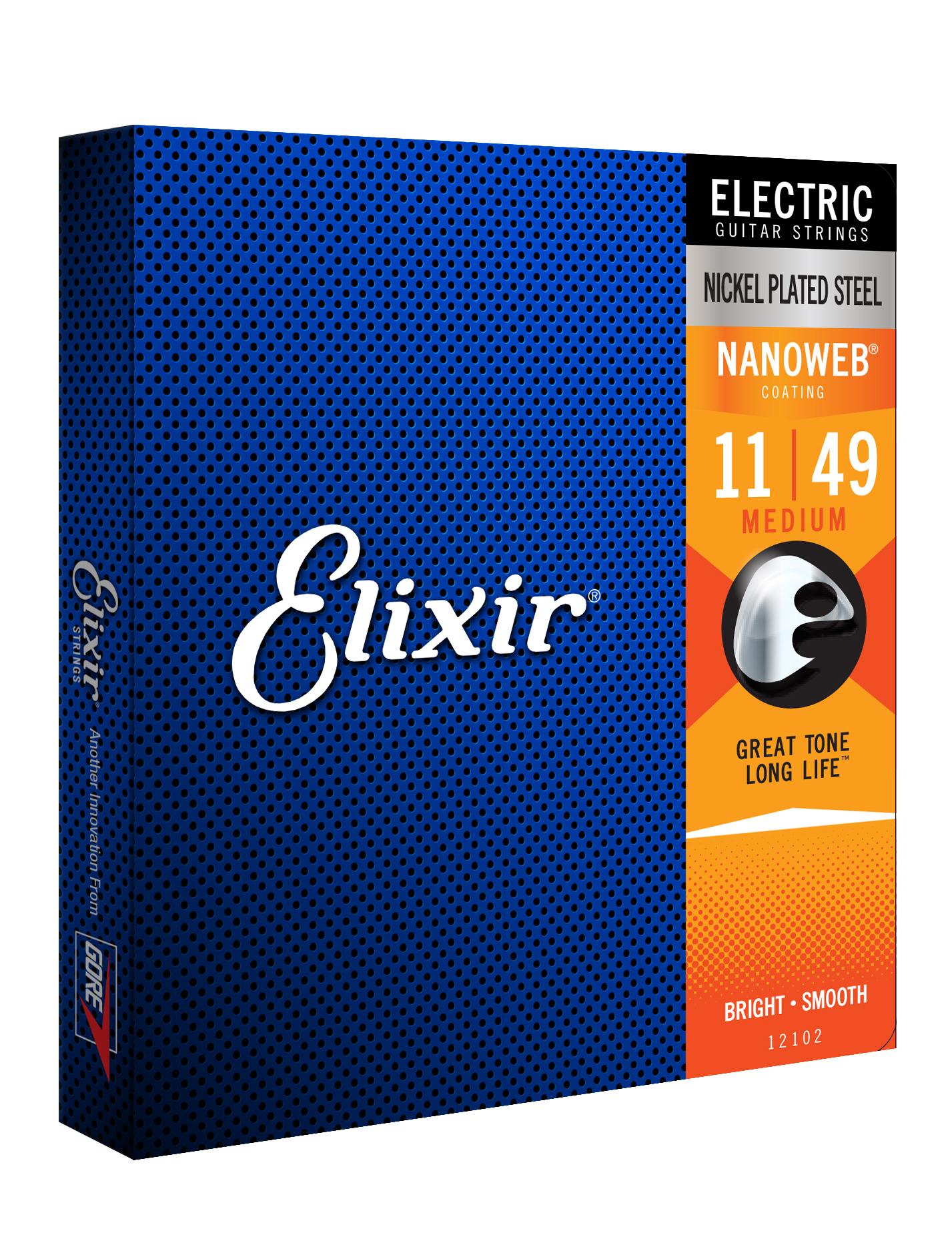 Elixir Jeu De 6 Cordes Electric (6) 12102 Nanoweb Nickel Plated Steel 11-49 - Cordes Guitare Électrique - Variation 1