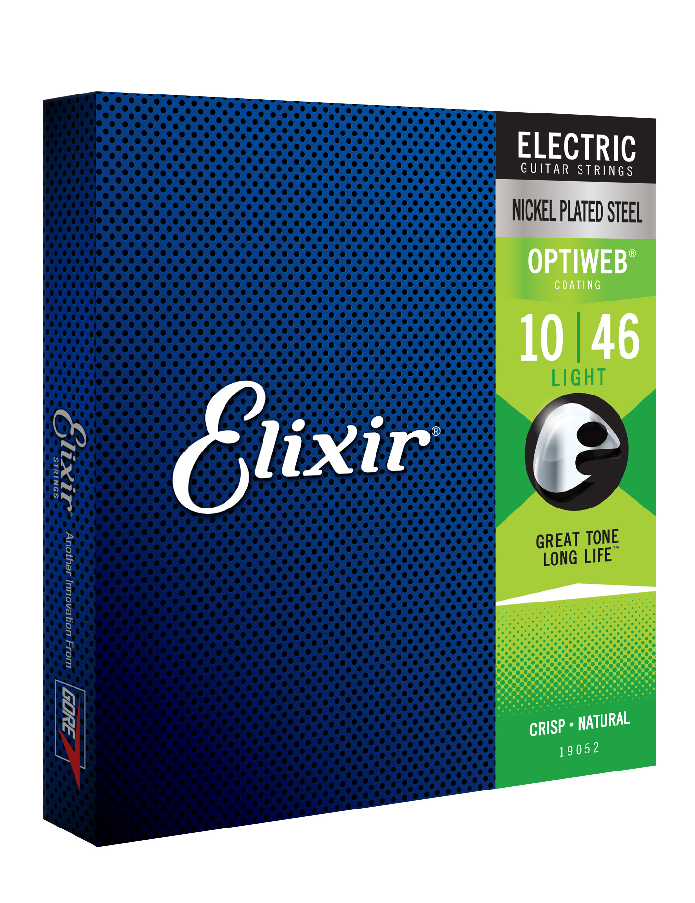 Elixir 19052 Optiweb Nps Round Wound Electric Guitar 6c 10-46 - Cordes Guitare Électrique - Variation 1