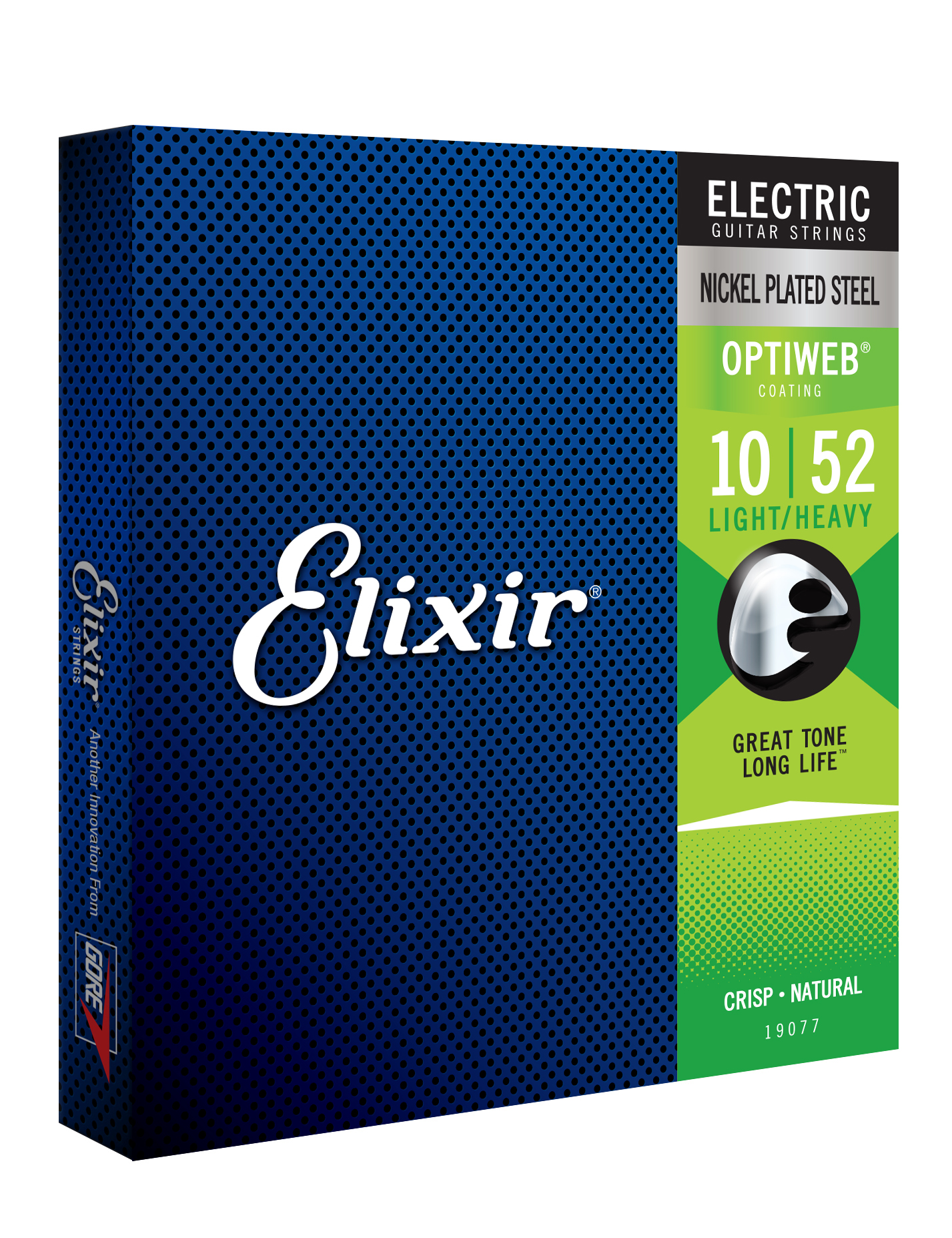 Elixir 19077 Optiweb Nps Round Wound Electric Guitar 6c 10-52 - Cordes Guitare Électrique - Variation 1