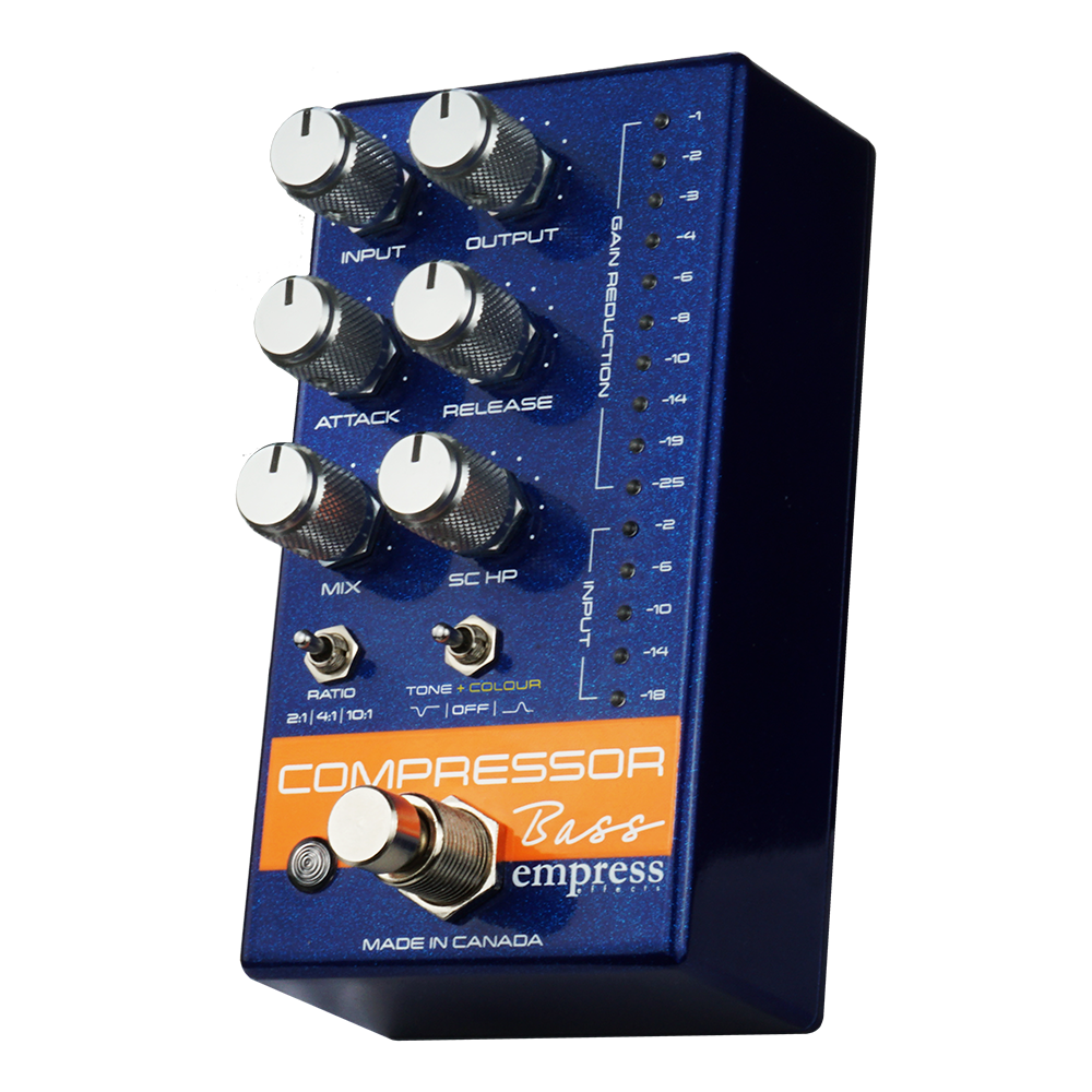 Empress S&d Compressor Bass Blue Sparkle - PÉdale Compression / Sustain / Noise Gate - Variation 1