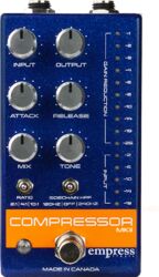 Pédale compression / sustain / noise gate  Empress Compressor MKII Blue