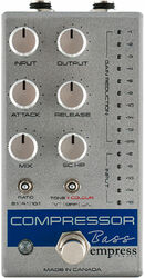 Pédale compression / sustain / noise gate basse Empress S&D Compressor Bass - Silver Sparkle