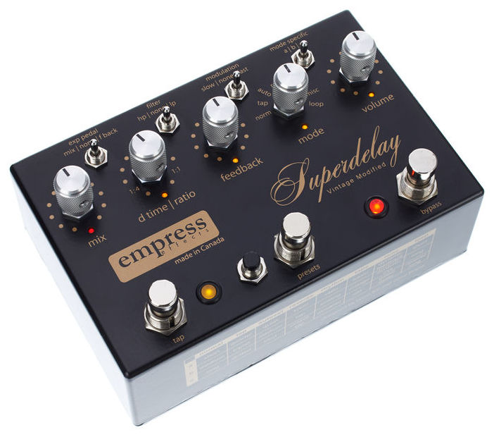 Empress Superdelay Vintage Modified - PÉdale Reverb / Delay / Echo - Variation 1