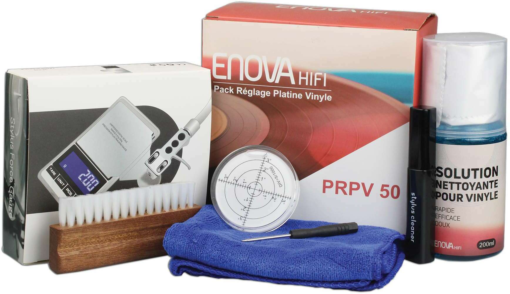 Enova Hifi Pack Reglage Platine Vinyle - Prpv 50 - Kit De Nettoyage Dj - Main picture
