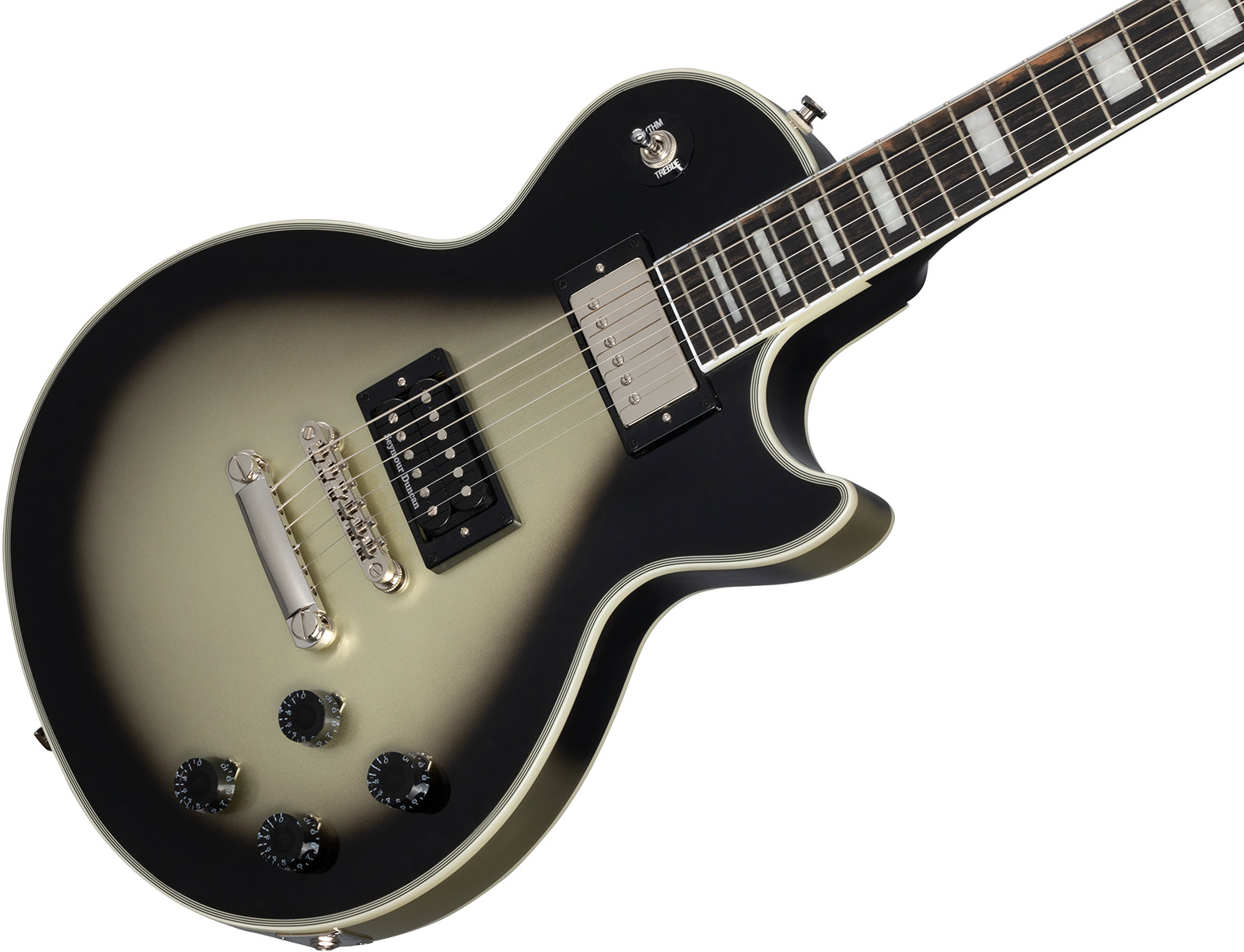 Epiphone Adam Jones Les Paul Custom Ernst Fuch Anti-laokoon 1965 Ltd 2h Ht Eb - Antique Silverburst - Guitare Électrique Single Cut - Variation 3