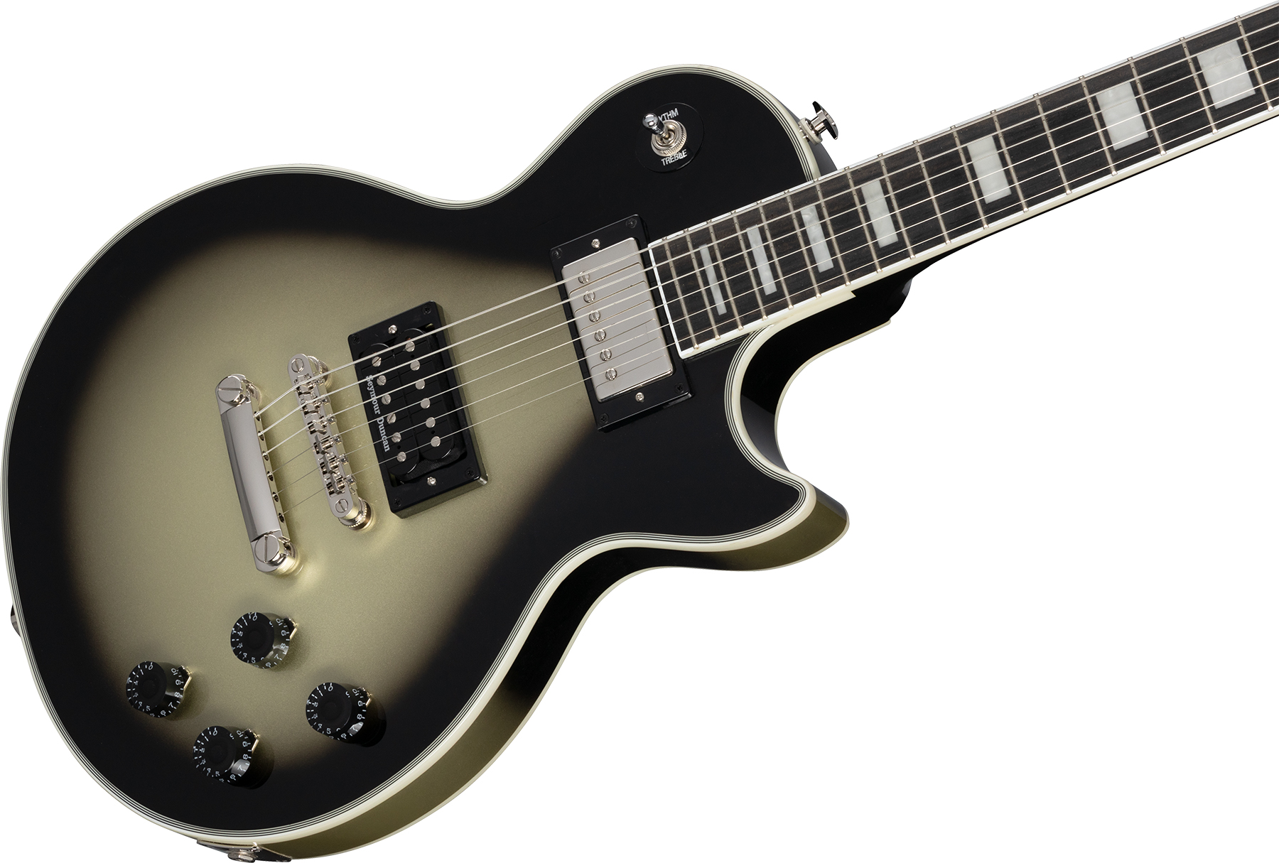 Epiphone Adam Jones Les Paul Custom Frazetta The Berserker Art Ltd 2h Ht Eb - Antique Silverburst - Guitare Électrique Single Cut - Variation 3