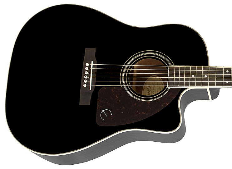 Epiphone J-45 Ec Studio Dreadnought Cw Epicea Acajou Rw - Ebony - Guitare Electro Acoustique - Variation 3