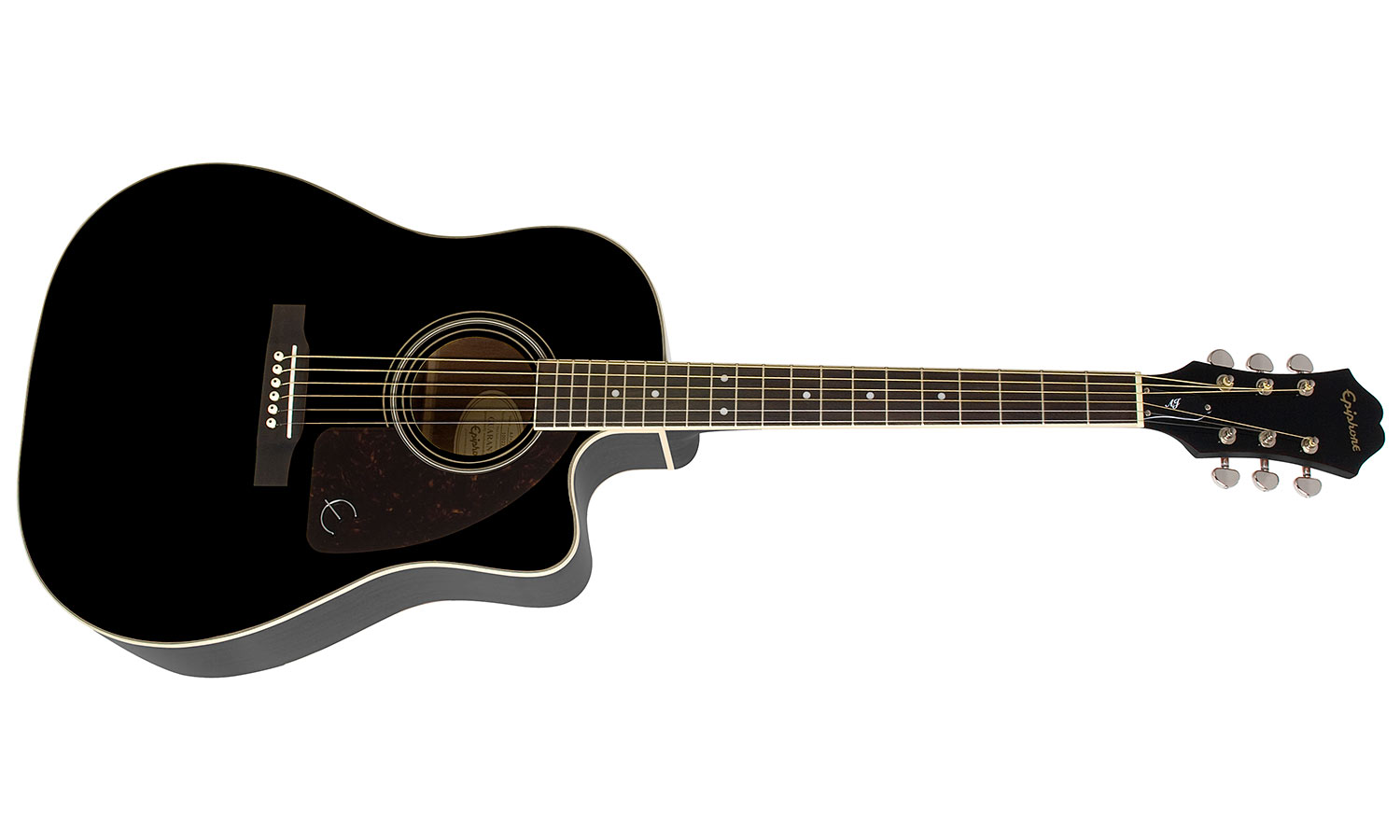 Epiphone J-45 Ec Studio Dreadnought Cw Epicea Acajou Rw - Ebony - Guitare Electro Acoustique - Variation 1