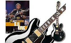 Epiphone B.b. King Lucille Gh - Ebony - Guitare Électrique 1/2 Caisse - Variation 3