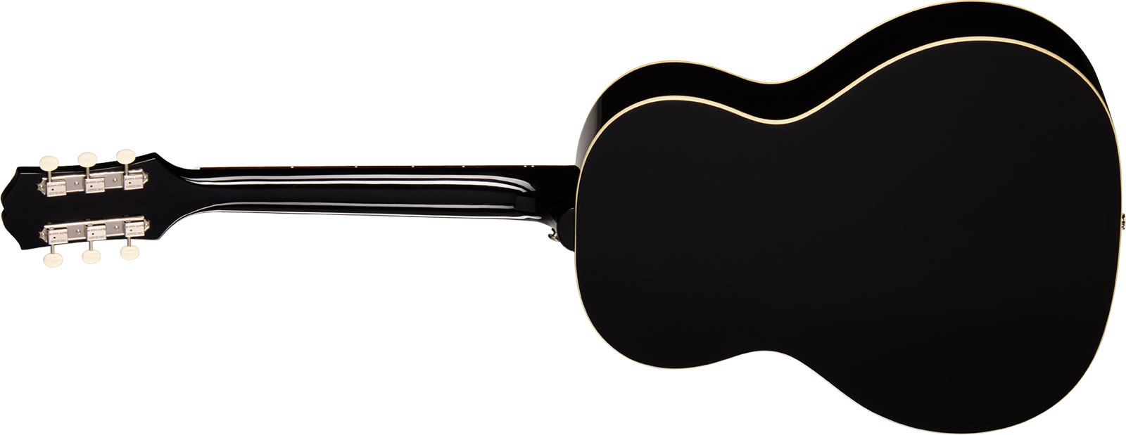 Epiphone Blues King Studio Epicea Acajou Rw - Ebony - Guitare Folk - Variation 1
