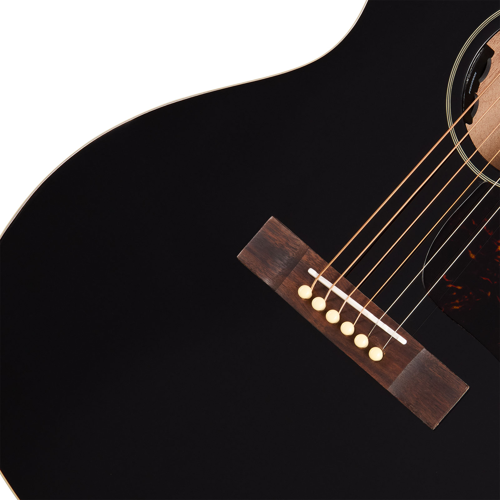 Epiphone Blues King Studio Epicea Acajou Rw - Ebony - Guitare Folk - Variation 3