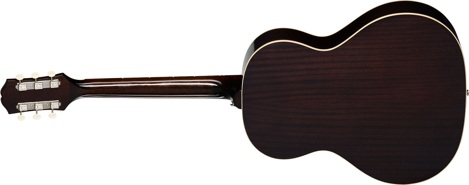 Epiphone Blues King Studio Lh Gaucher Ibg Parlor Epicea Acajou Rw - Dark Burst - Guitare Folk - Variation 1