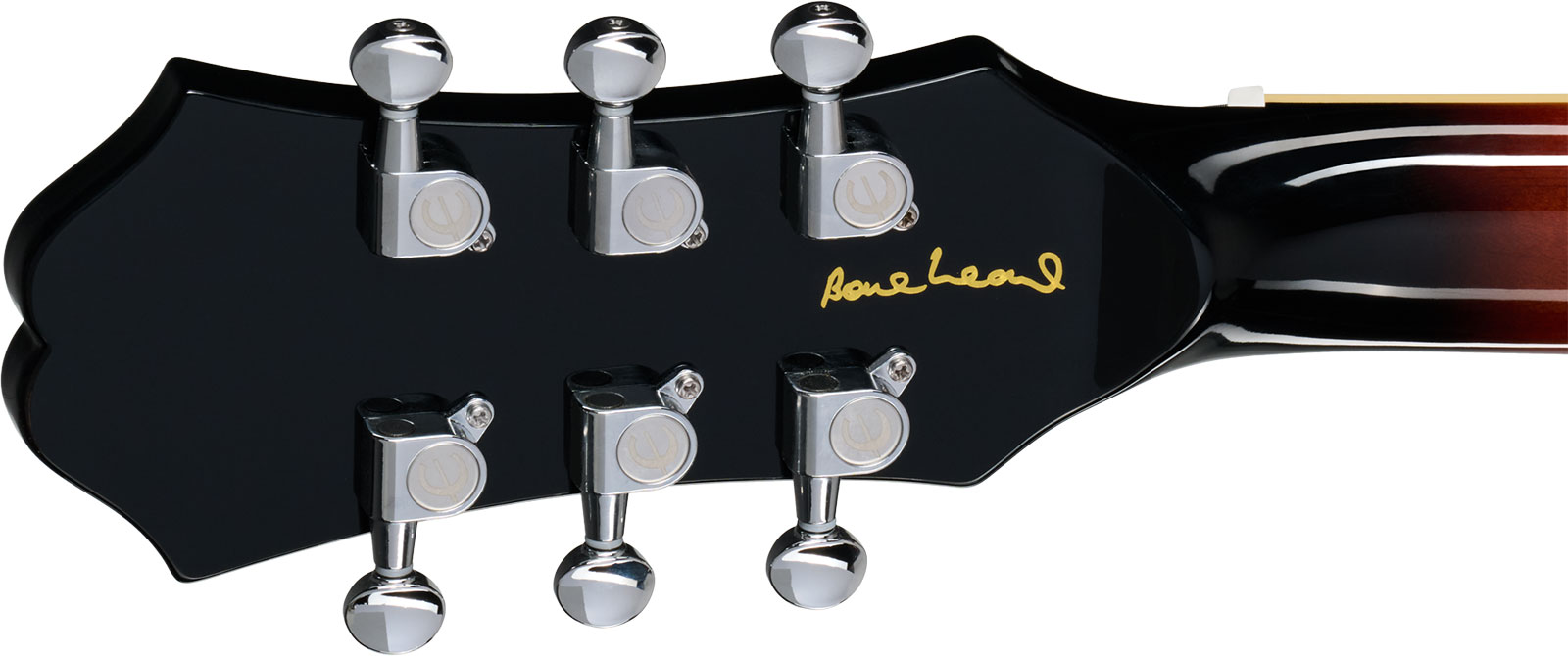 Epiphone Bonehead Riviera Signature 2h Ht Rw - Dark Tobacco Sunburst - Guitare Électrique 1/2 Caisse - Variation 4