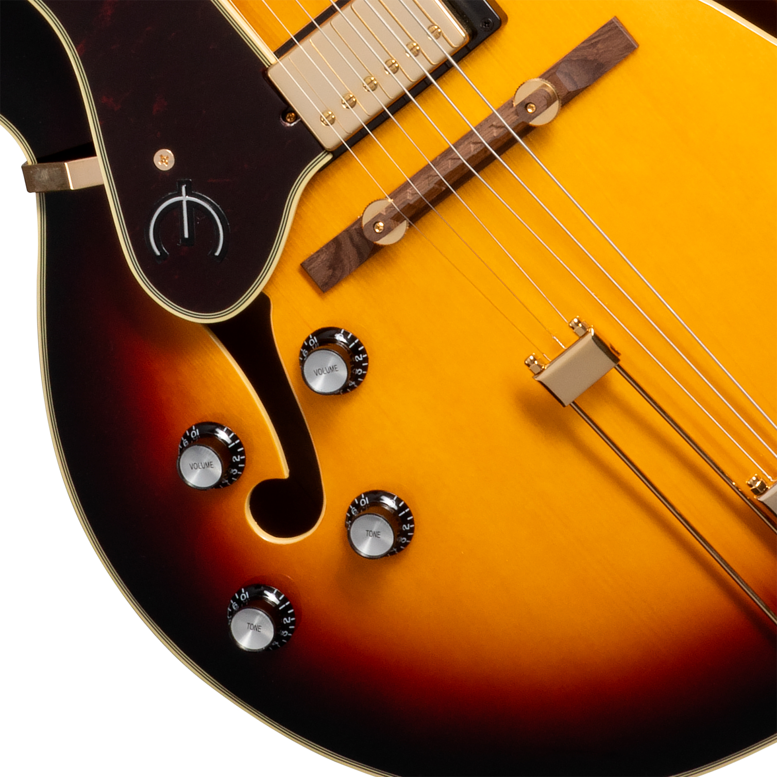 Epiphone Broadway Lh Original Archtops Gaucher 2h Ht Rw - Vintage Sunburst - Guitare Électrique 3/4 Caisse & Jazz - Variation 3