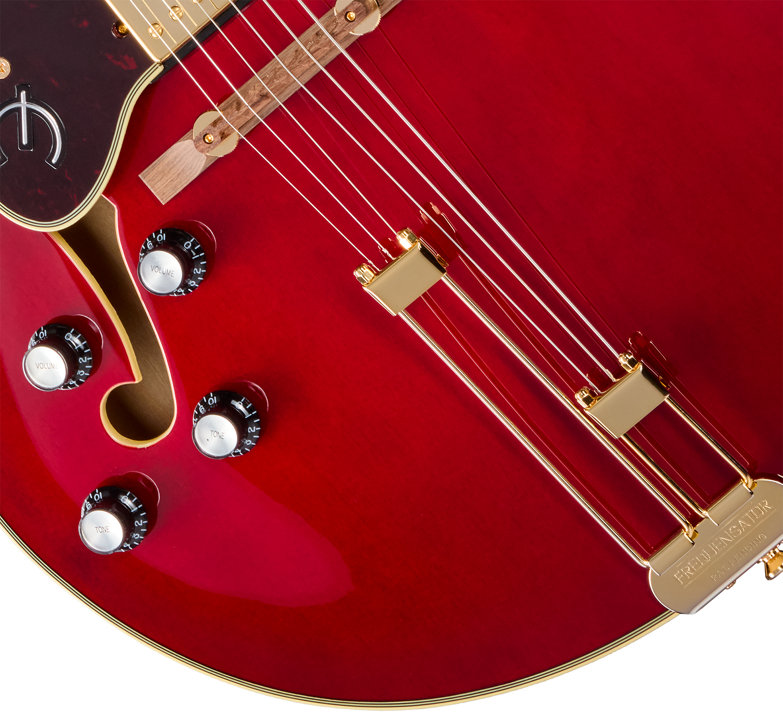 Epiphone Broadway Lh Original Archtops Gaucher 2h Ht Rw - Wine Red - Guitare Électrique 3/4 Caisse & Jazz - Variation 3
