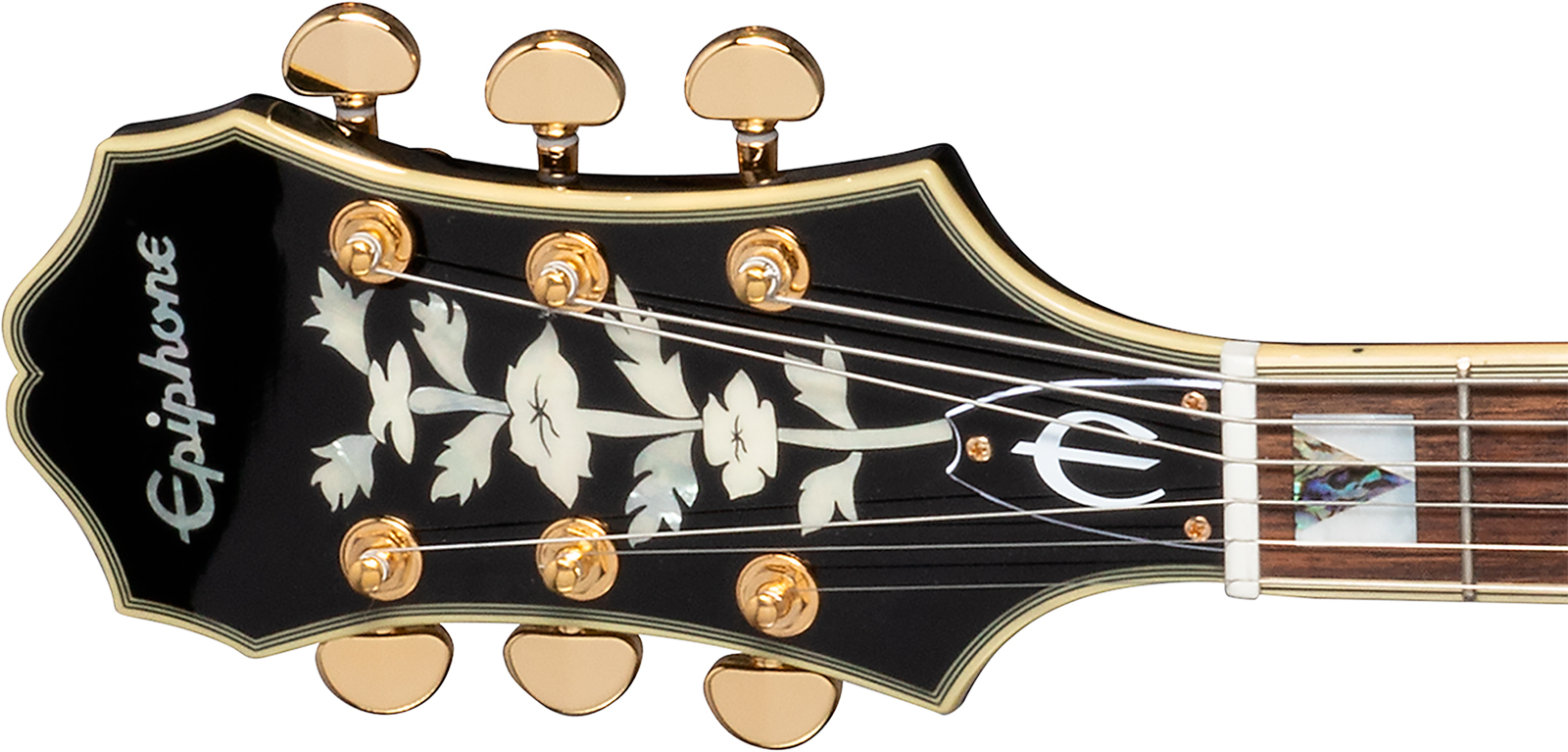 Epiphone Broadway Lh Original Archtops Gaucher 2h Ht Rw - Vintage Sunburst - Guitare Électrique 3/4 Caisse & Jazz - Variation 4