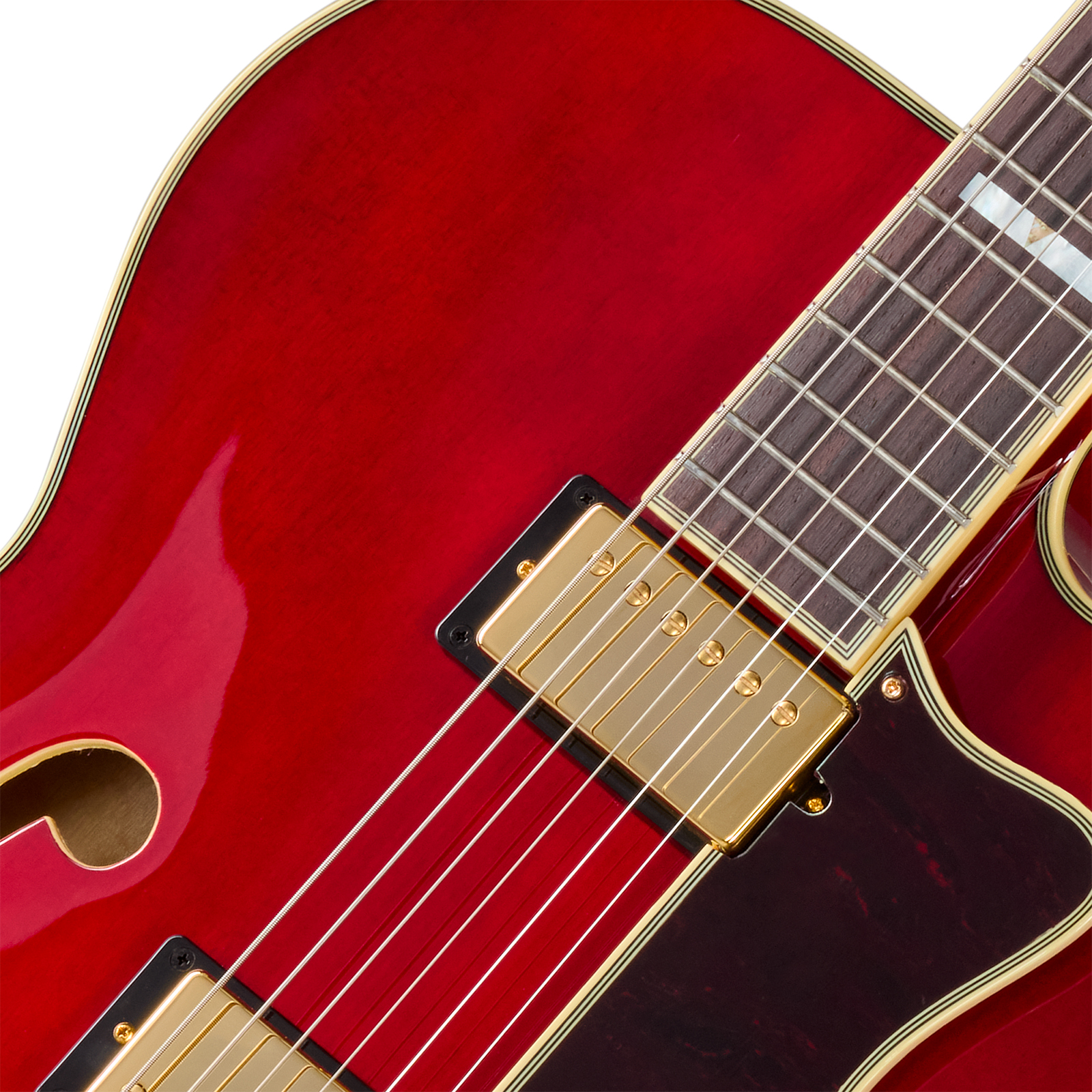 Epiphone Broadway Original Archtops 2h Ht Rw - Wine Red - Guitare Électrique 3/4 Caisse & Jazz - Variation 2
