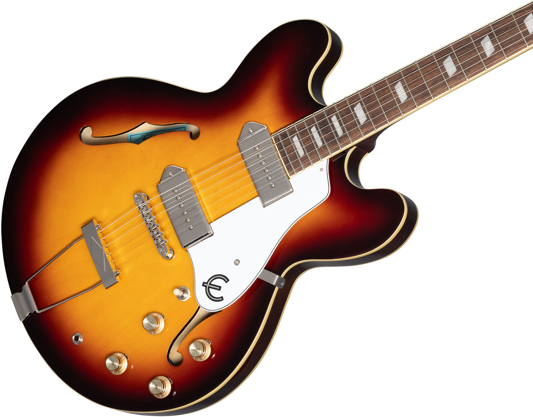 Epiphone Casino Archtop 2023 2s P90 Ht Lau - Vintage Sunburst - Guitare Électrique 1/2 Caisse - Variation 3