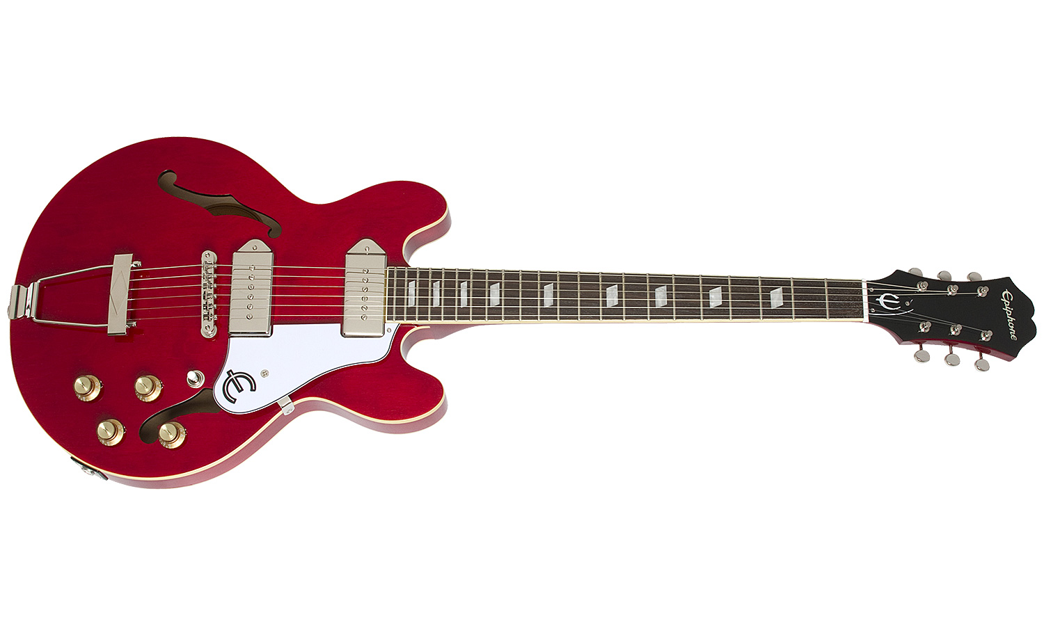 Epiphone Casino Coupe 2p90 Ht Pf - Cherry - Guitare Électrique 1/2 Caisse - Variation 1