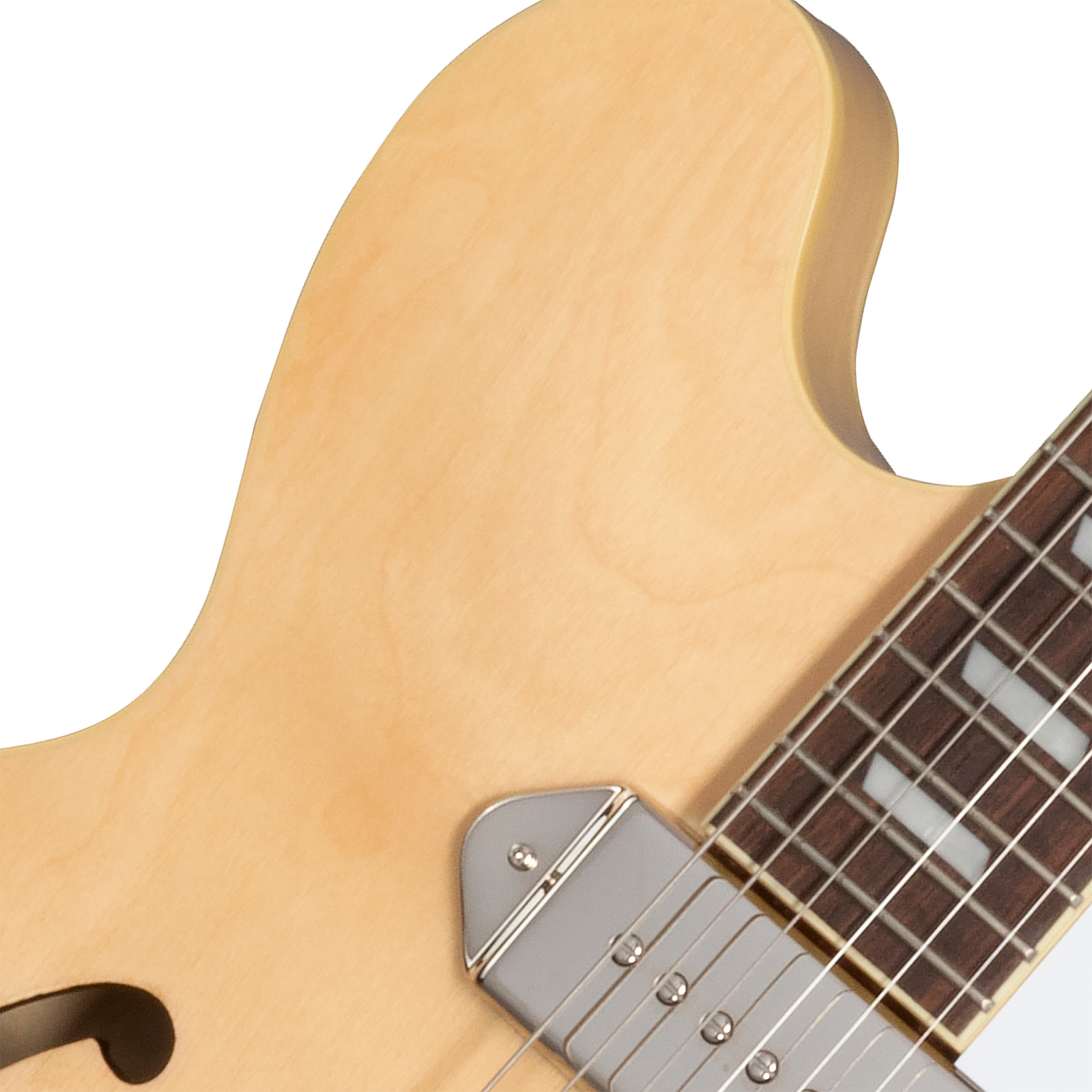 Epiphone Casino Original Archtops 2s P90 Ht Rw - Natural - Guitare Électrique 1/2 Caisse - Variation 2
