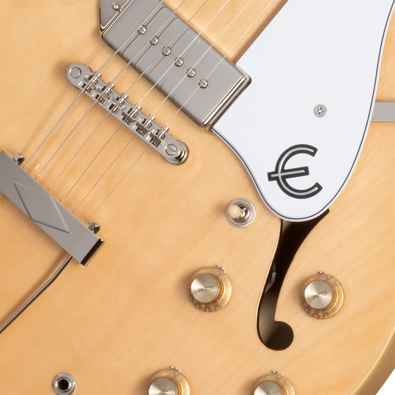 Epiphone Casino Original Archtops 2s P90 Ht Rw - Natural - Guitare Électrique 1/2 Caisse - Variation 3