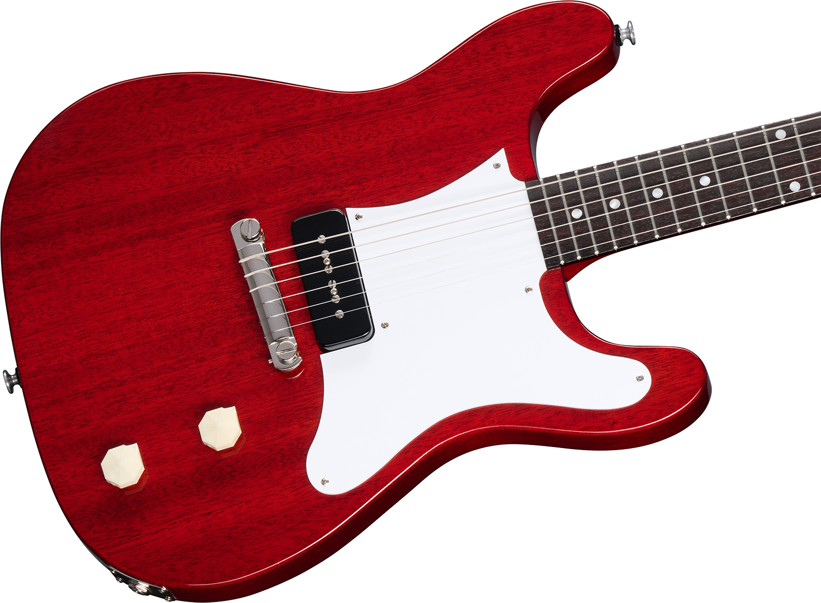 Epiphone Coronet Original Usa 1s P90 Ht Rw - Vintage Cherry - Guitare Électrique RÉtro Rock - Variation 3