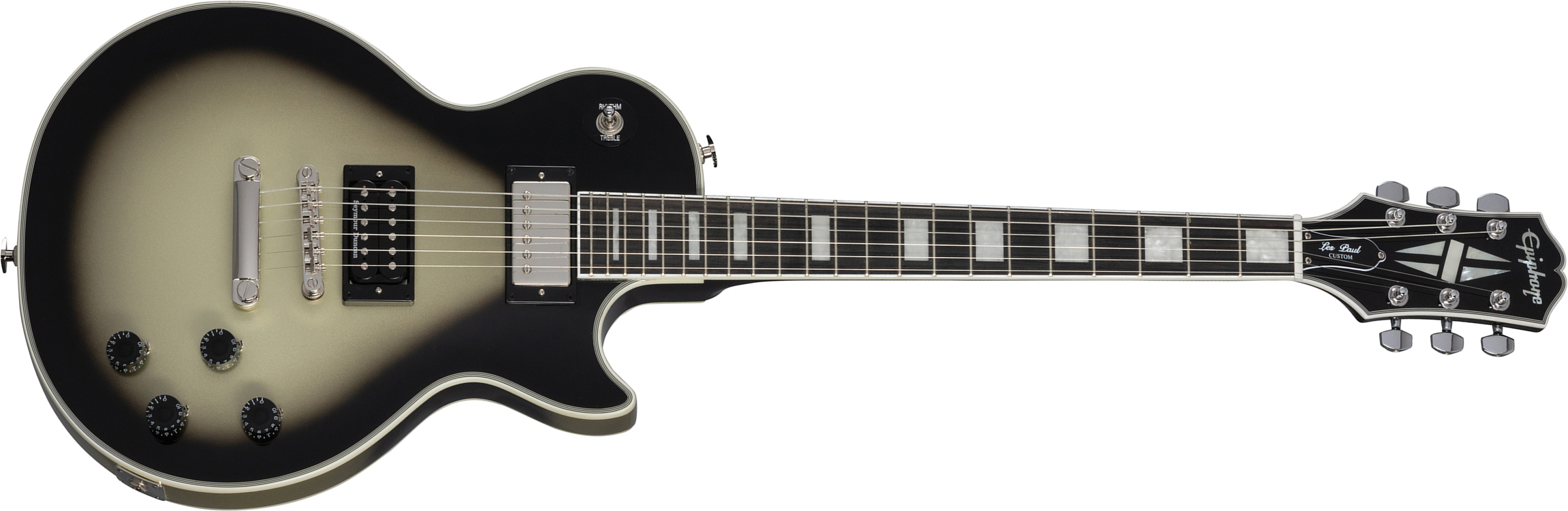 Epiphone Adam Jones Les Paul Custom Frazetta The Berserker Art Ltd 2h Ht Eb - Antique Silverburst - Guitare Électrique Single Cut - Main picture