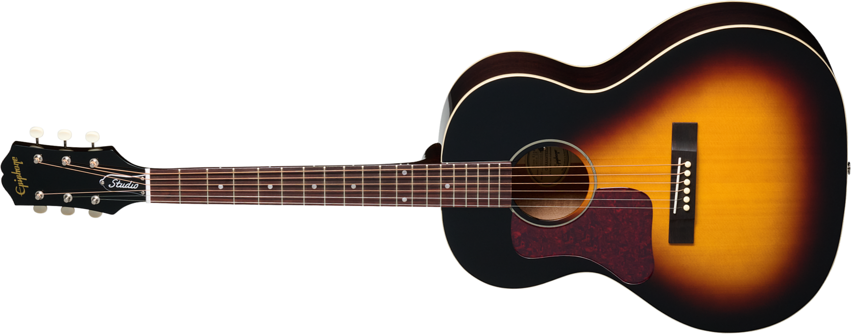 Epiphone Blues King Studio Lh Gaucher Ibg Parlor Epicea Acajou Rw - Dark Burst - Guitare Folk - Main picture