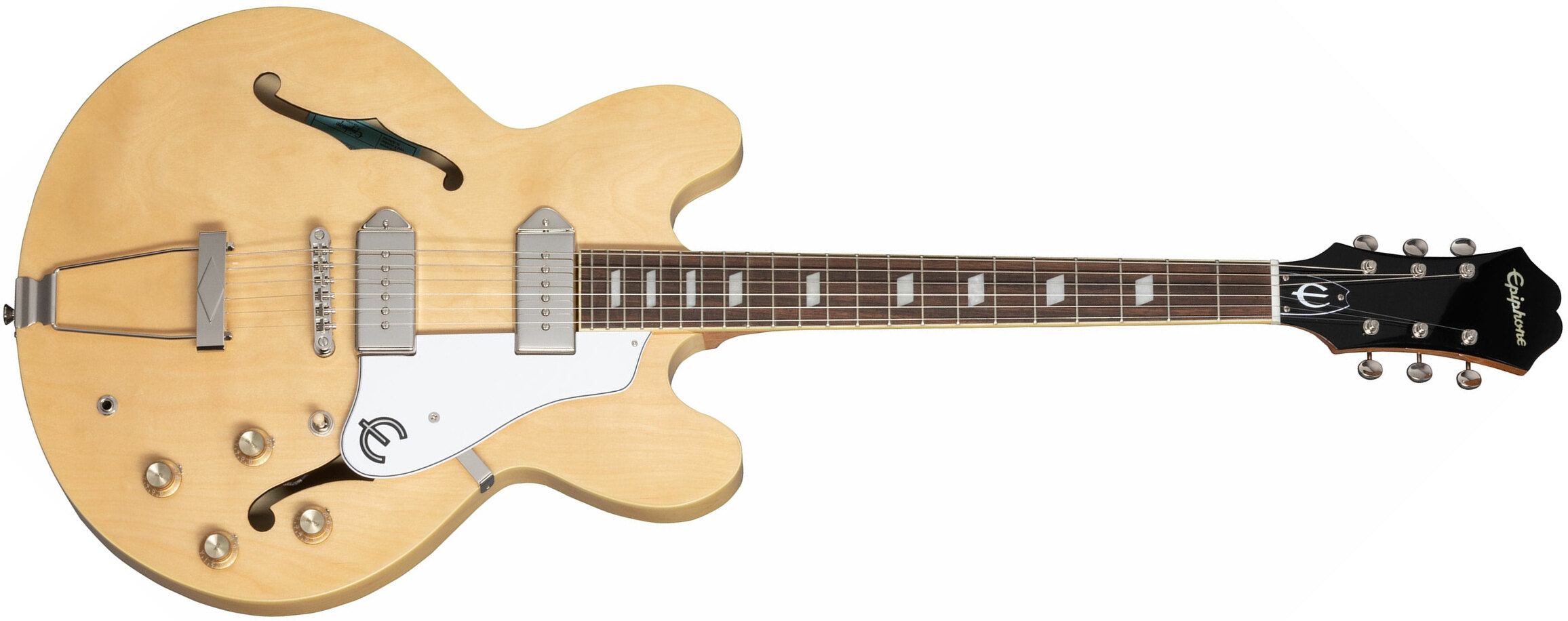 Epiphone Casino Archtop 2023 2s P90 Ht Lau - Natural - Guitare Électrique 1/2 Caisse - Main picture