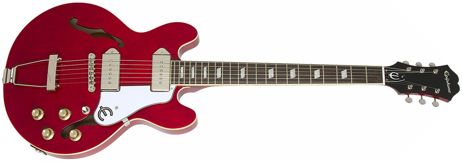 Epiphone Casino Coupe 2p90 Ht Pf - Cherry - Guitare Électrique 1/2 Caisse - Main picture