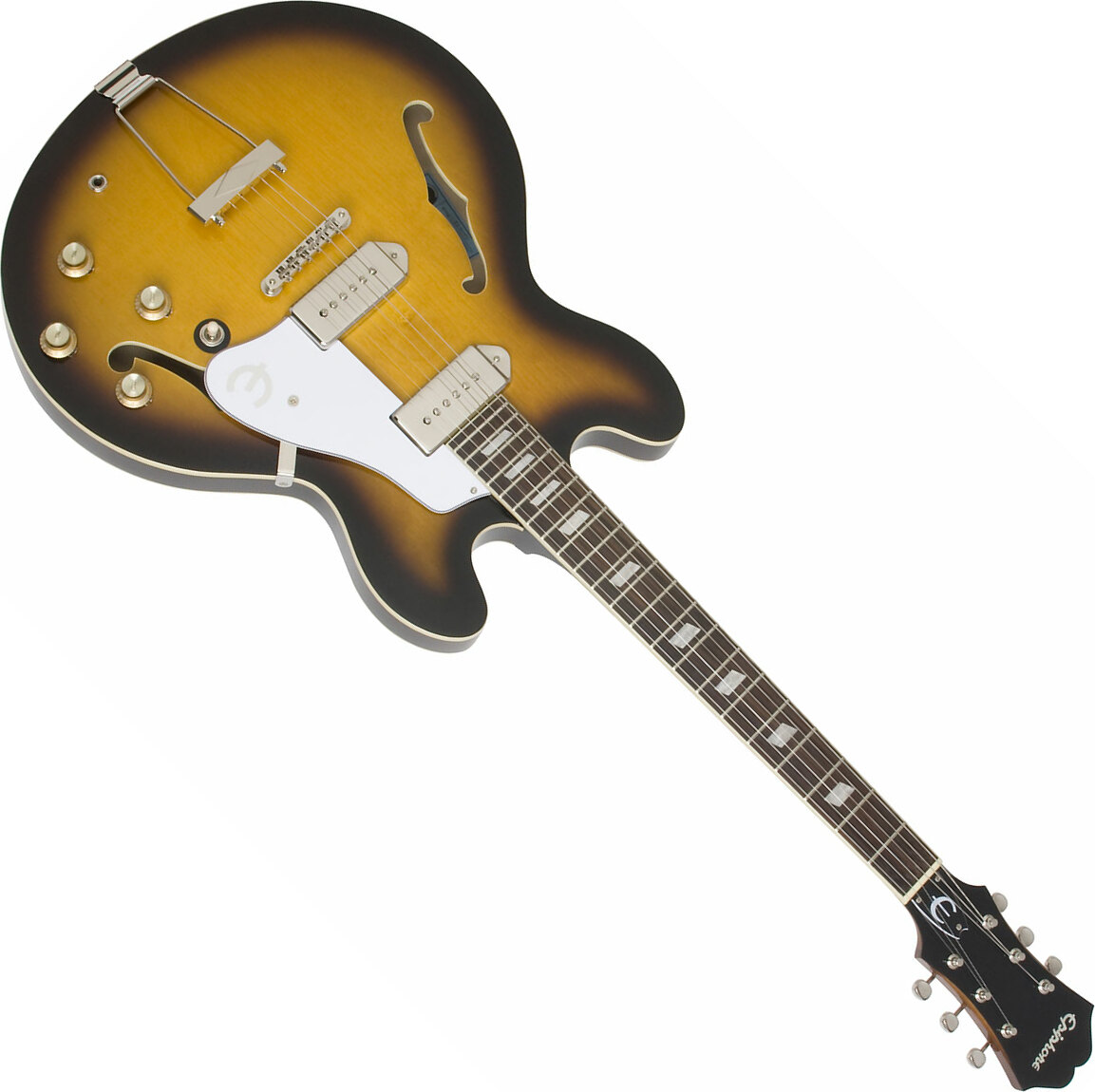 Epiphone Casino John Lennon 1965 Inspired By Ch Vintage Sunburst - Guitare Électrique 1/2 Caisse - Main picture