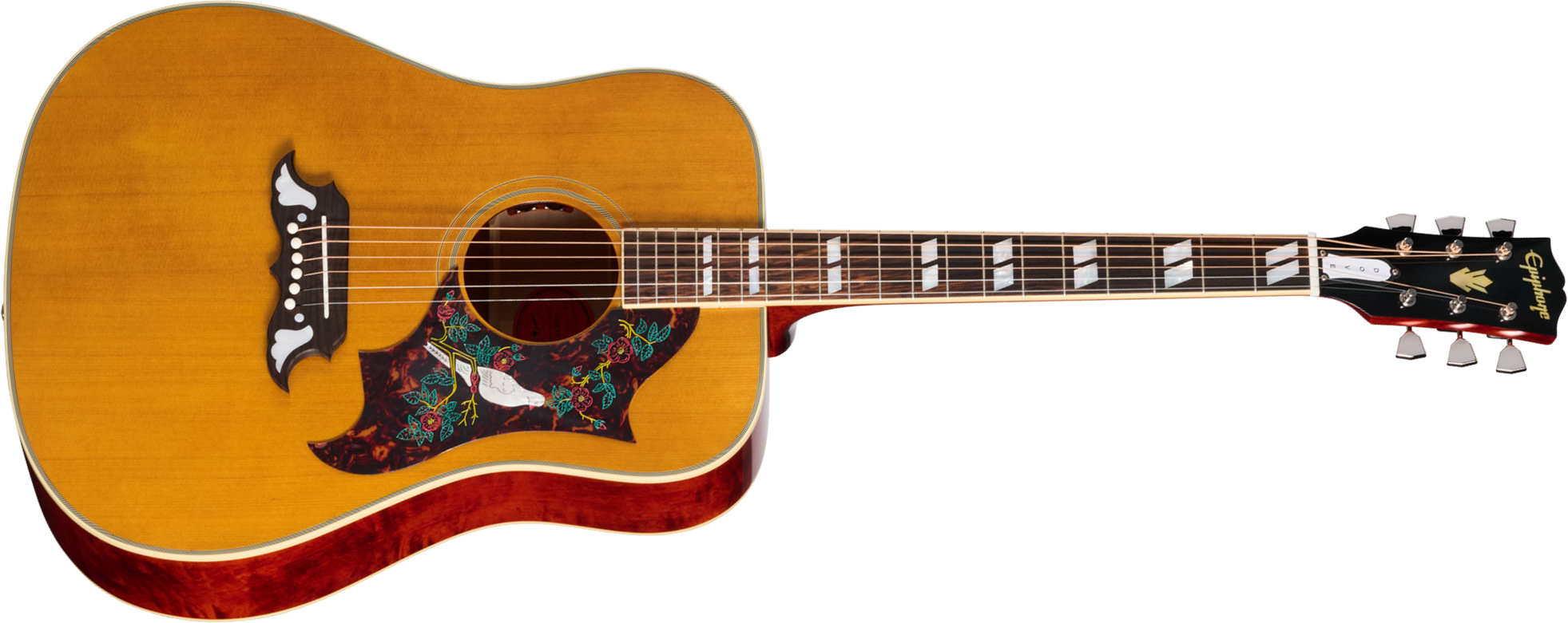 Epiphone Dove 1963 Reissue Inspired By Dreadnought Epicea Erable Rw - Natural - Guitare Folk - Main picture