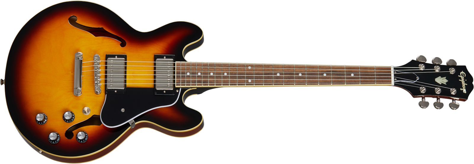 Epiphone Es-339 Inspired By Gibson 2020 2h Ht Rw - Vintage Sunburst - Guitare Électrique 1/2 Caisse - Main picture
