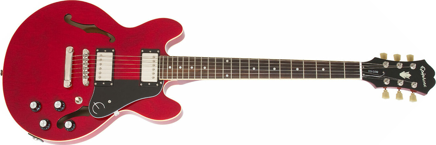 Epiphone Es-339 Pro Ch - Cherry - Guitare Électrique 1/2 Caisse - Main picture